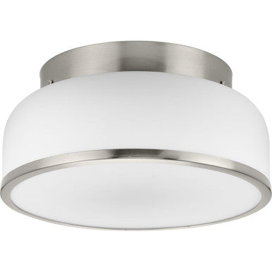 Parkhurst Collection Two-Light Brushed Nickel New Traditional 11-1/4