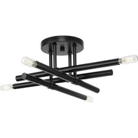 Arya Collection Four-Light Matte Black Luxe 20