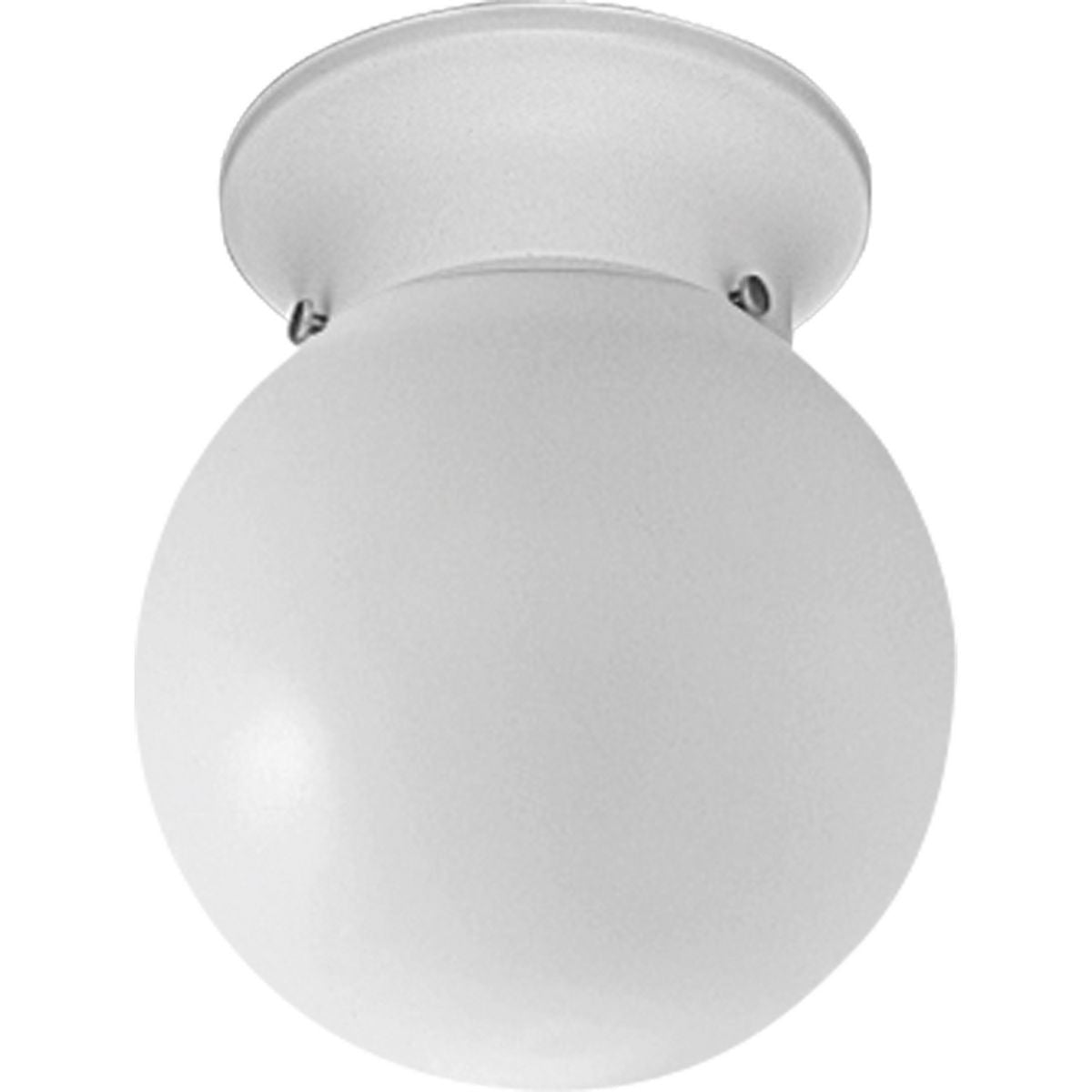Progress Lighting Close-to-Ceiling Light - One-Light Glass Globe 6" Close-to-Ceiling - Model P3605-30