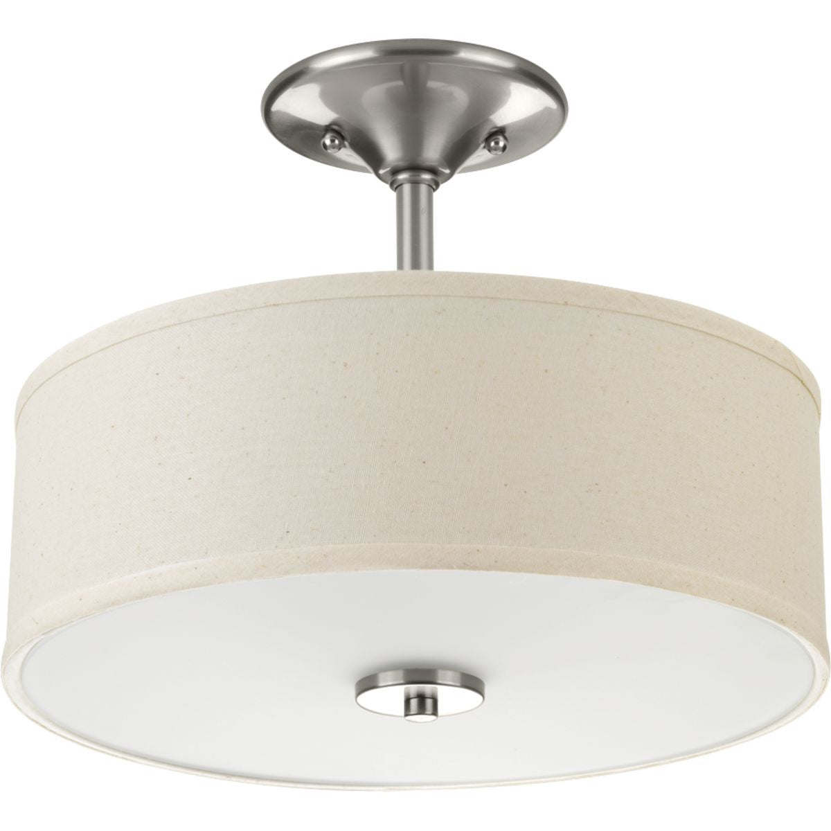Progress Lighting Close-to-Ceiling Light - Inspire Collection Two-Light 13" Semi-Flush - Model P3712-09