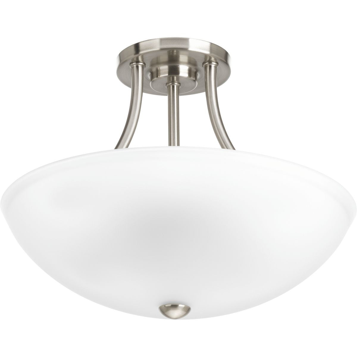 Progress Lighting Close-to-Ceiling Light - Gather Collection Two-Light 12-7/8" Semi-Flush Convertible - Model P3748-09