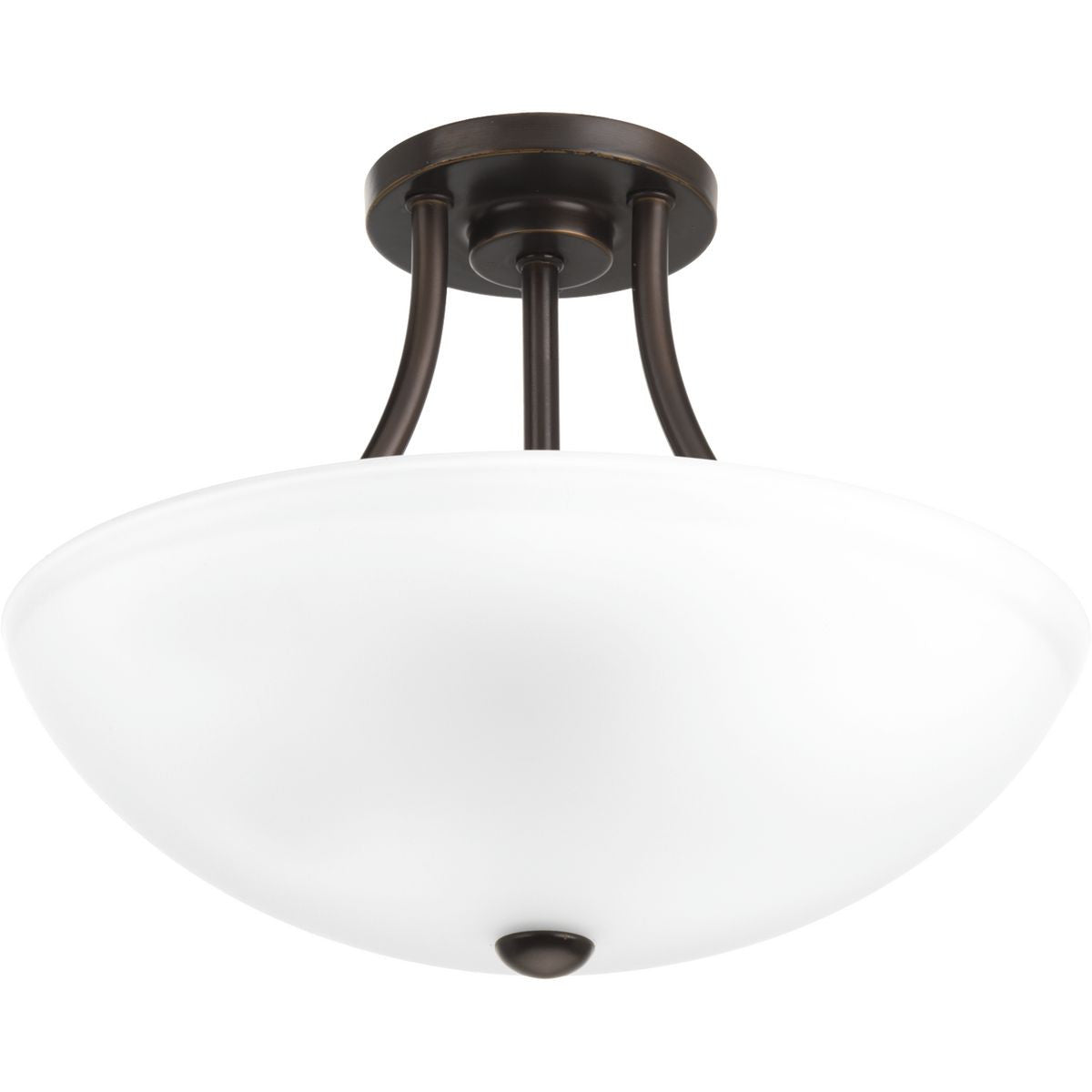Progress Lighting Close-to-Ceiling Light - Gather Collection Two-Light 12-7/8" Semi-Flush Convertible - Model P3748-20