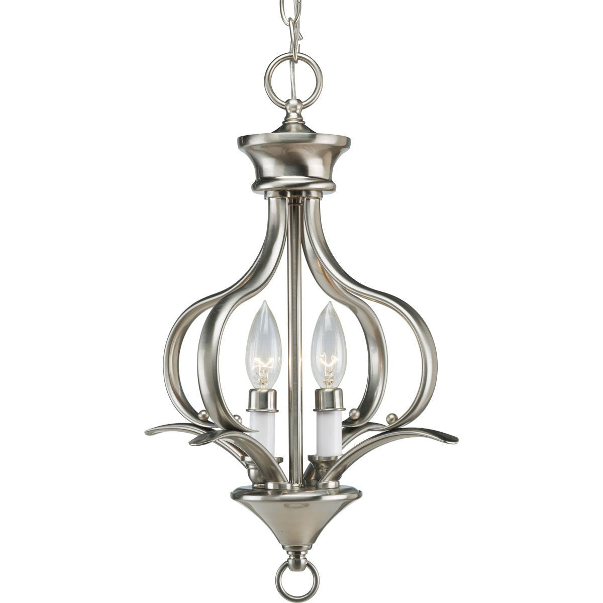 Progress Lighting Hall & Foyer Light - Trinity Collection Two-Light Foyer Pendant - Model P3806-09