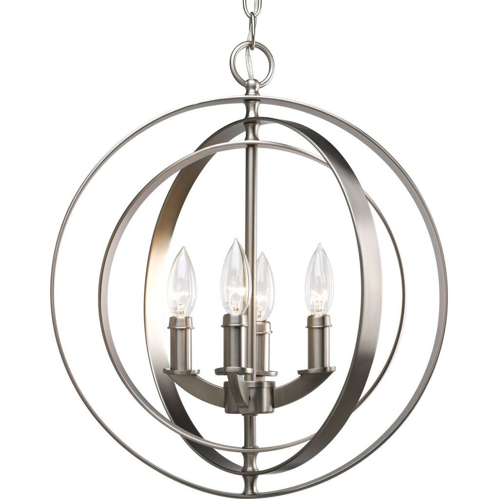 Equinox Collection Four-Light Foyer Pendant - Dry Location Listed - P3827-126