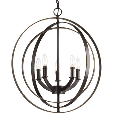 Equinox Collection Five-Light Chandelier - Dry Location Listed
