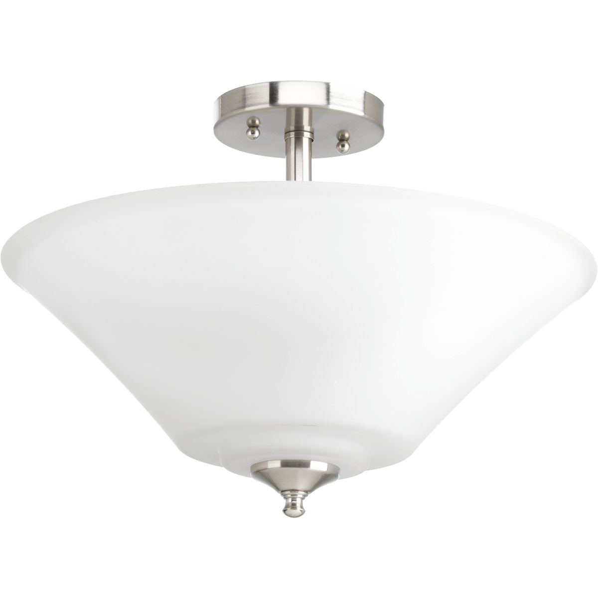 Progress Lighting Close-to-Ceiling Light - Joy Collection Three-Light 16-5/8" Semi-Flush Convertible - Model P3864-09