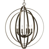 Equinox Collection Six-Light Foyer Pendant - Dry Location Listed