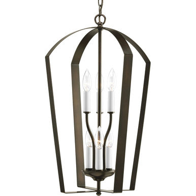 Gather Collection Six-Light Foyer Pendant - Dry Location Listed