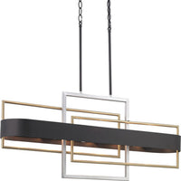 Adagio Collection Six-Light Matte Black Luxe Chandelier Light - Dry Location Listed