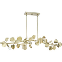 Laurel Collection 7-Light Gilded Silver Transitional Linear Light - Dry Location Listed