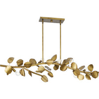 Laurel Collection 7-Light Gold Ombre Transitional Linear Light - Dry Location Listed