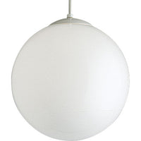 Opal Globes Collection One-Light White Glass Modern Pendant Light - Dry Location Listed - Model P4406-29