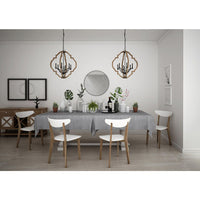 Spicewood Collection Six-Light Gilded Iron Farmhouse Chandelier Light - Dry Location Listed