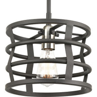 Remix Collection One-Light Graphite Global Pendant Light - Dry Location Listed