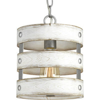 Gulliver Collection One-Light Galvanized Finish Coastal Pendant Light - Dry Location Listed