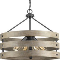 Gulliver Collection Four-Light Graphite Coastal Pendant Light - Dry Location Listed