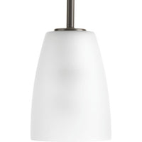Leap Collection One-Light Antique Bronze Etched Glass Modern Pendant Light
