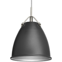 Tre Collection One-Light Graphite Graphite Metal Shade Coastal Pendant Light - Dry Location Listed - Model P500051-143