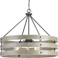 Gulliver Collection Five-Light Graphite Coastal Pendant Light - Dry Location Listed