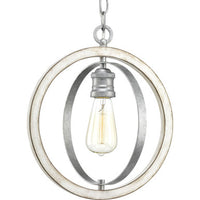 Conestee Collection One-Light Galvanized Finish Farmhouse Pendant Light - Dry Location Listed