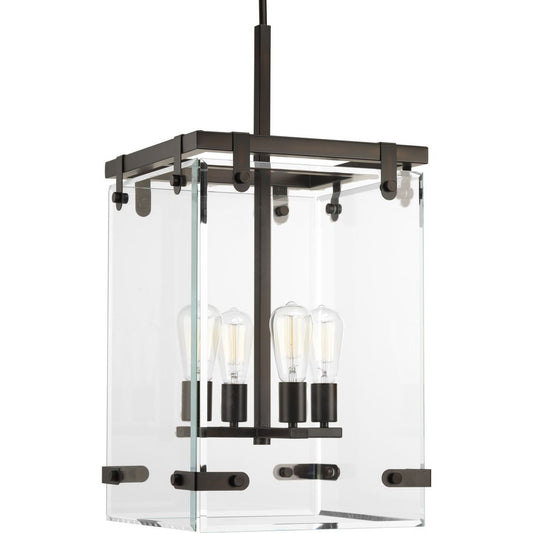 Progress Lighting Hall & Foyer Light - Glayse Collection Four-Light Pendant - Model P500095-020