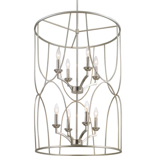 Progress Lighting Hall & Foyer Light - Landree Collection Eight-Light Foyer - Model P500177-134