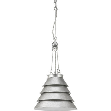 Progress Lighting Surfrider Collection Galvanized Finish Pendant - Dry Location Listed