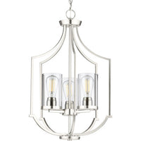 Lassiter Collection Three-Light Brushed Nickel Foyer - Dry Location Listed
