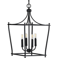 Parkhurst Collection Black Four-Light Foyer - Dry Location Listed