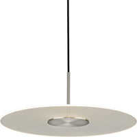 Spoke LED Collection Brushed Nickel Modern Style Hanging Pendant Light - Damp Location Listed