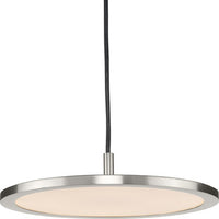 Everlume LED Collection Modern Brushed Nickel Pendant - Damp Location Listed
