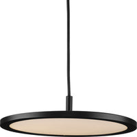 Everlume LED Collection Modern Matte Black Pendant - Damp Location Listed