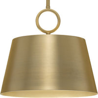 Parkhurst Collection One-Light New Traditional Brushed Bronze Metal Pendant Light - Dry Location Listed