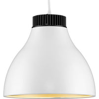 Radian LED Collection Modern Satin White Metal Pendant - Damp Location Listed - Model P500372-028-30