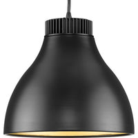 Radian LED Collection Modern Matte Black Metal Pendant - Damp Location Listed - Model P500372-31M-30