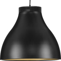 Radian LED Collection Modern Matte Black Metal Pendant - Damp Location Listed - Model P500373-31M-30