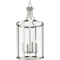 Gilliam Collection Four-Light Brushed Nickel New Traditional Hall & Foyer - Dry Location Listed
