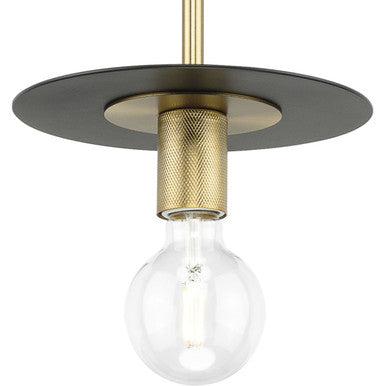 Trimble Collection One-Light Brushed Bronze Mini Pendant - Dry Location Listed