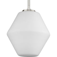 Copeland Collection One-Light Brushed Nickel Mid-Century Modern Pendant - Dry Location Listed