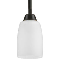 Wisten Collection One-Light Antique Bronze Etched Glass Modern Mini-Pendant Light - Dry Location Listed - Model P5167-20