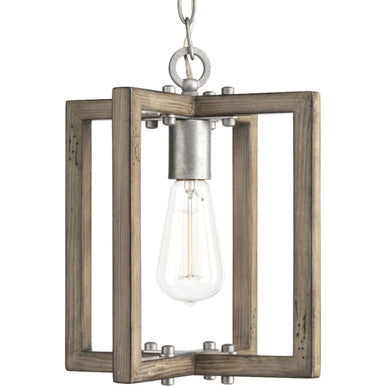 Turnbury Collection One-Light Galvanized Finish Coastal Mini-Pendant Light - Dry Location Listed