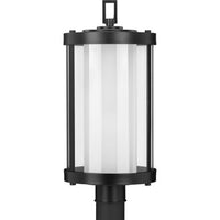 Irondale Collection Black One-Light Post Lantern - Wet Location Listed