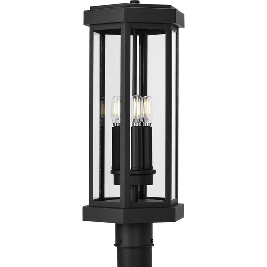 Progress Lighting Outdoor Light - Ramsey Collection Textured Black Modern Farmhouse Post Outdoor Light - Model P540104-031