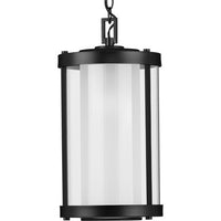 Irondale Collection Black One-Light Hanging Lantern - Damp Location Listed