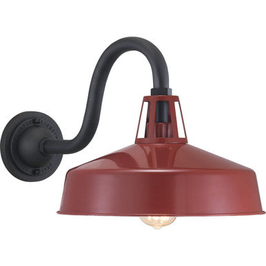 Cedar Springs Collection Red One-Light Farmhouse Extra Large Wall Lantern - Wet Location Listed