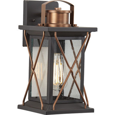 Barlowe Collection Antique Bronze One-Light Small Wall Lantern - Wet Location Listed