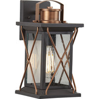 Barlowe Collection Antique Bronze One-Light Small Wall Lantern - Wet Location Listed