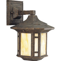 Arts and Crafts Collection One-Light Small Wall Lantern - Wet Location Listed