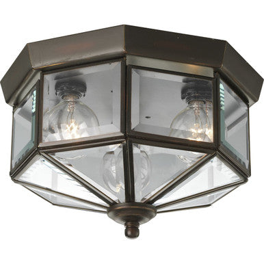 Three-Light Beveled Glass 9-3/4