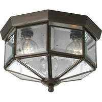 Three-Light Beveled Glass 9-3/4